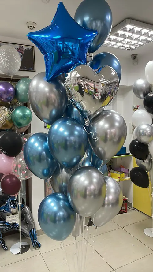Букеты из шаров Тирасполь: гелий, фольга, звезды, сердца, цифры, наборы на праздник и ДР