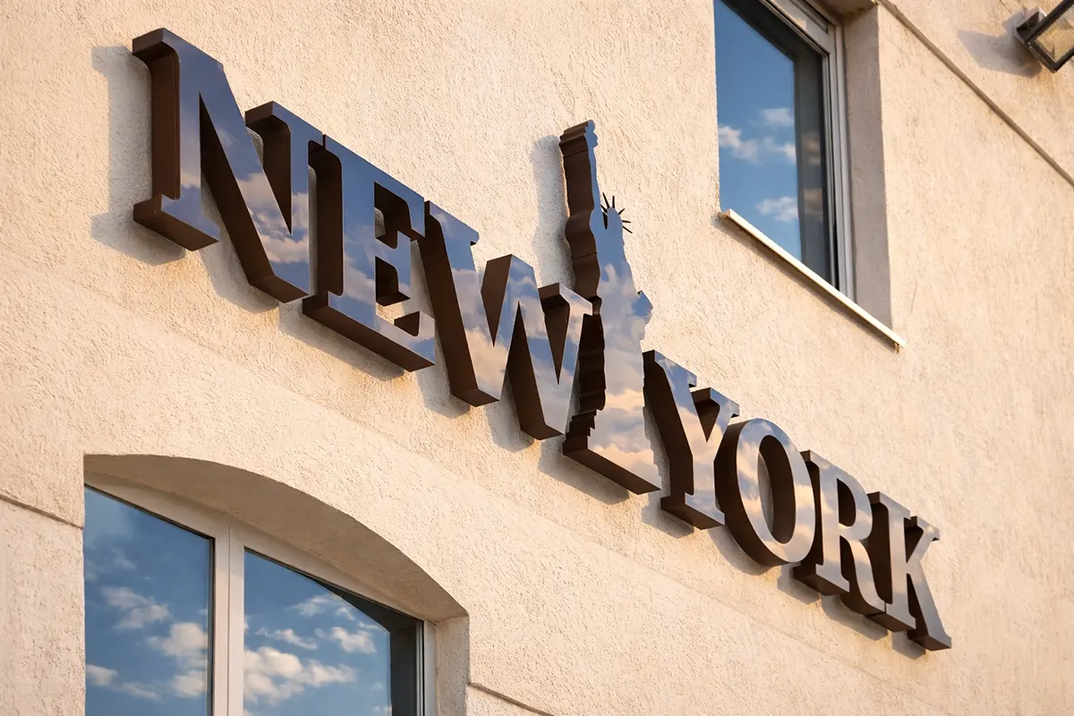 Фасадная вывеска для ресторана в Сороках (пример, наружная реклама)