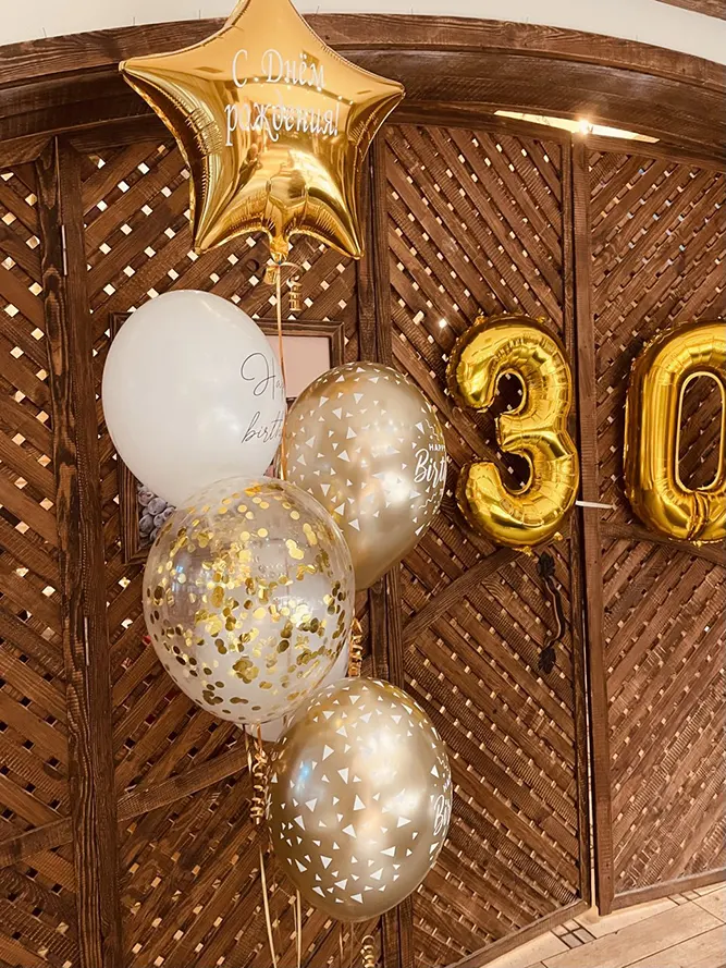 Букеты из шаров Тирасполь: гелий, фольга, звезды, сердца, цифры, наборы на праздник и ДР