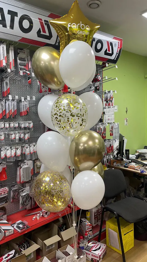Букеты из шаров Тирасполь: гелий, фольга, звезды, сердца, цифры, наборы на праздник и ДР