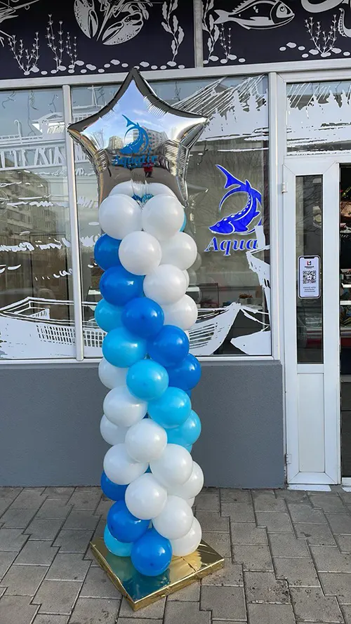 Арки, стойки и колонны из шаров Тирасполь: оформление входа, зала, фотозоны, праздник, свадьба