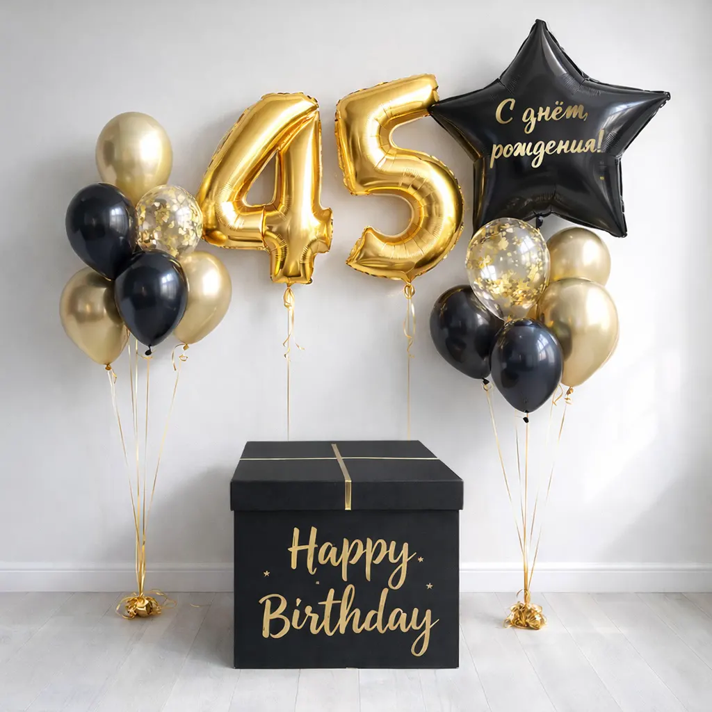 Шары цифры на день рождения в Тирасполе фольга, звезда, букет украшения
