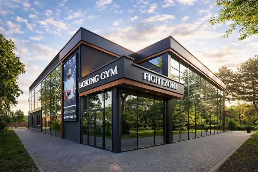 Publicitate exterioară și amenajarea fațadelor cu compozit