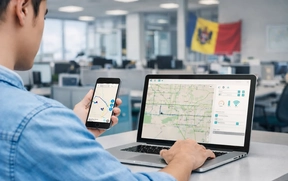 GPS-контроль автопарка в реальном времени — диспетчер видит, где теряются время, топливо и управляем