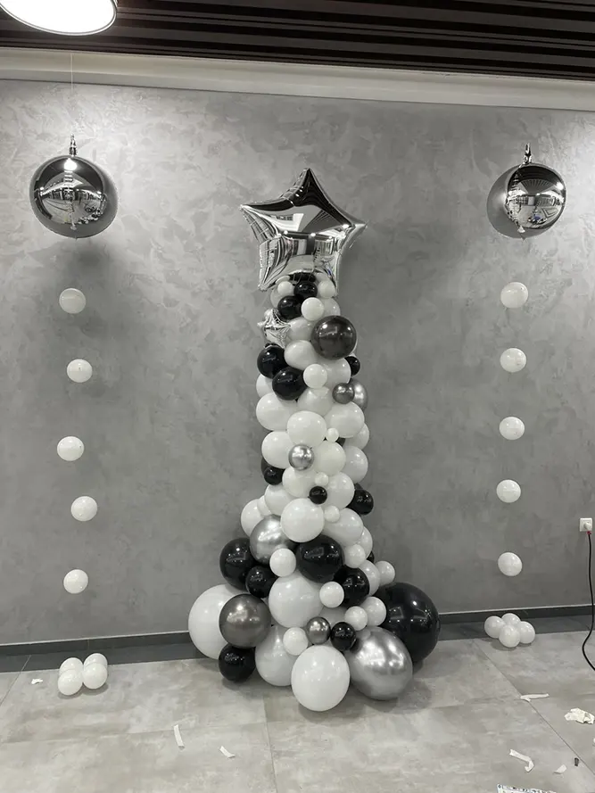 Арки, стойки и колонны из шаров Тирасполь: оформление входа, зала, фотозоны, праздник, свадьба